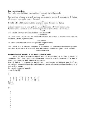 SCARICARE MATLAB POLIBA